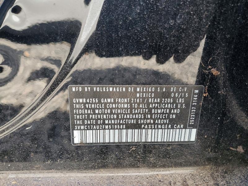 Aukcja sprzedaży 2015 Volkswagen Golf Sportwagen, vin: 3VWC17AU2FM519588, numer aukcji: 61700336