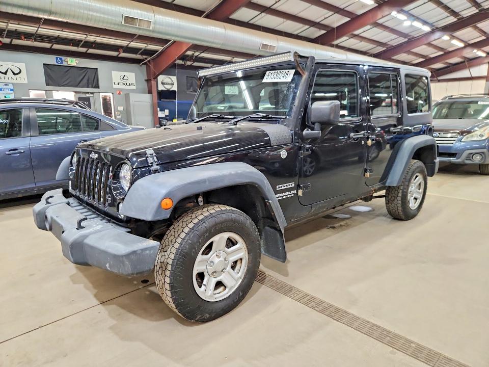 2016 Jeep Wrangler Unlimited მანქანა იყიდება აუქციონზე, vin: 1C4BJWKG3GL293646, აუქციონის ნომერი: 61330246