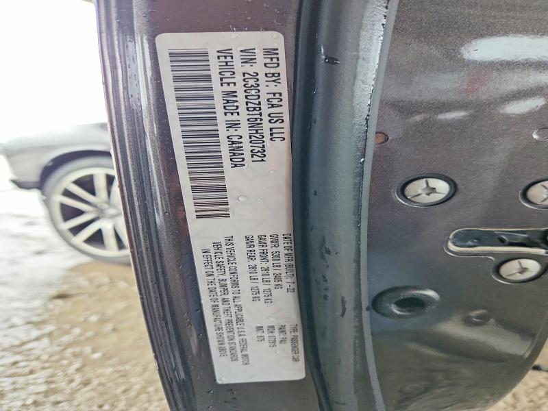 2022 Dodge Challenger მანქანა იყიდება აუქციონზე, vin: 2C3CDZBT6NH207321, აუქციონის ნომერი: 60815686