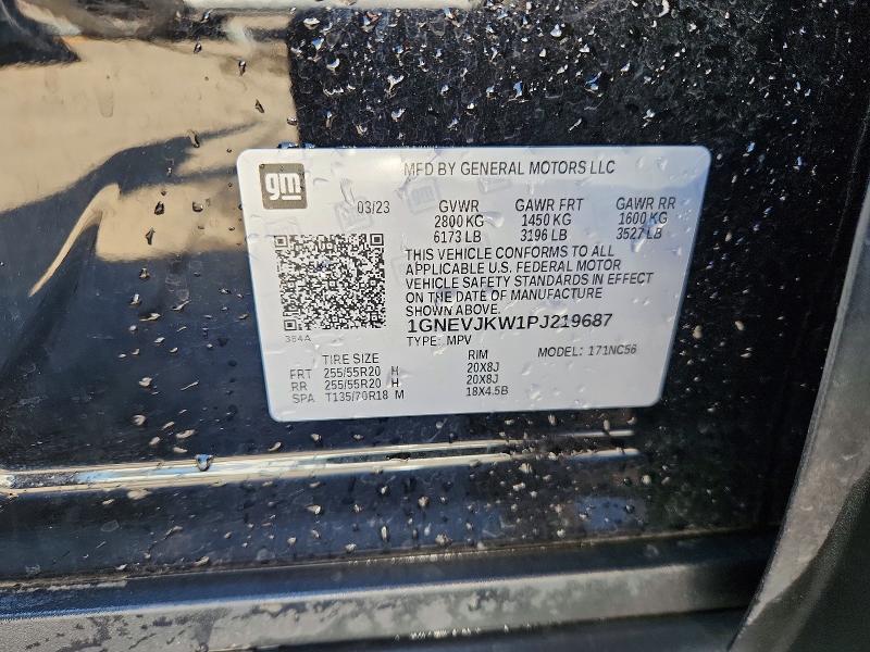 Продаж на аукціоні авто 2023 Chevrolet Traverse, vin: 1GNEVJKW1PJ219687, номер лоту: 62061296