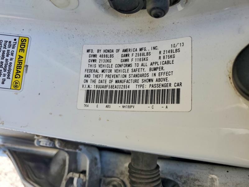 Aukcja sprzedaży 2014 Acura Tl, vin: 19UUA8F58EA002954, numer aukcji: 60308116