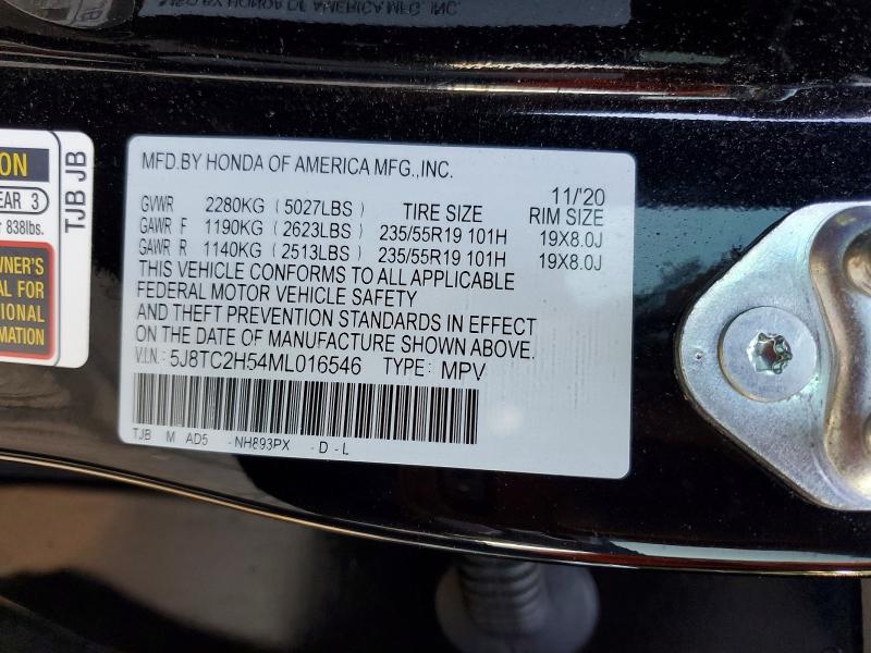 Aukcja sprzedaży 2021 Acura Rdx, vin: 5J8TC2H54ML016546, numer aukcji: 60277446