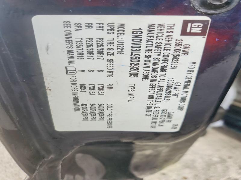 2005 Chevrolet Uplander მანქანა იყიდება აუქციონზე, vin: 1GNDV03L95D292005, აუქციონის ნომერი: 61751286