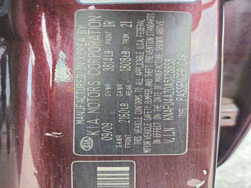 Продаж на аукціоні авто 2010 Kia Forte, vin: KNAFU4A20A5128858, номер лоту: 62846356