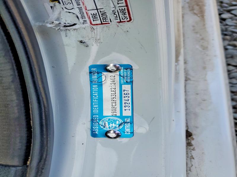 Aukcja sprzedaży 2020 Honda Civic, vin: 19XFC1F93LE212402, numer aukcji: 60841546