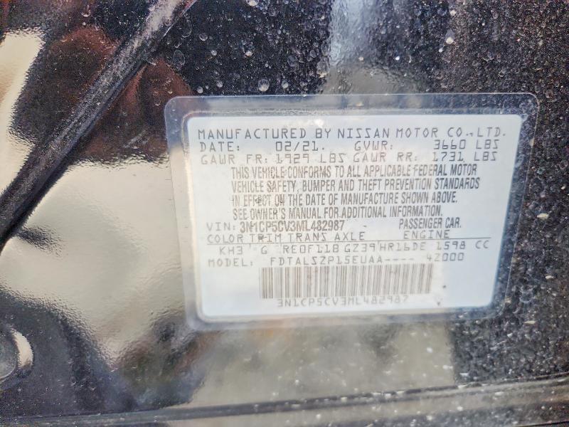 61440836 :رقم المزاد ، 3N1CP5CV3ML482987 vin ، 2021 Nissan Kicks مزاد بيع