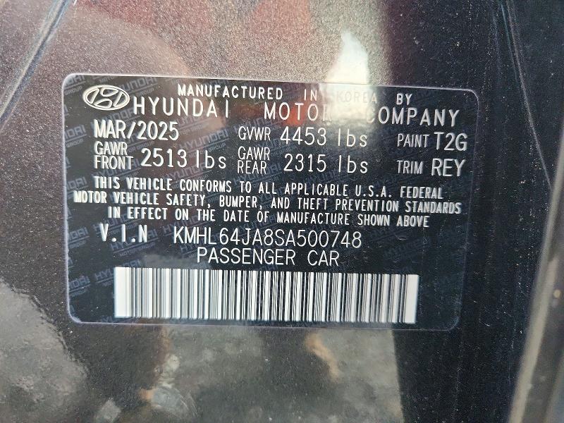 Продаж на аукціоні авто 2025 Hyundai Sonata, vin: KMHL64JA8SA500748, номер лоту: 61884996