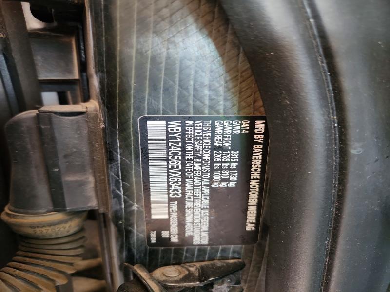 Aukcja sprzedaży 2014 Bmw I3, vin: WBY1Z4C56EVX63433, numer aukcji: 60735496