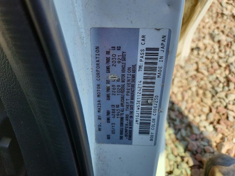 Продаж на аукціоні авто 2014 Mazda 6, vin: JM1GJ1W63E1124214, номер лоту: 61690086