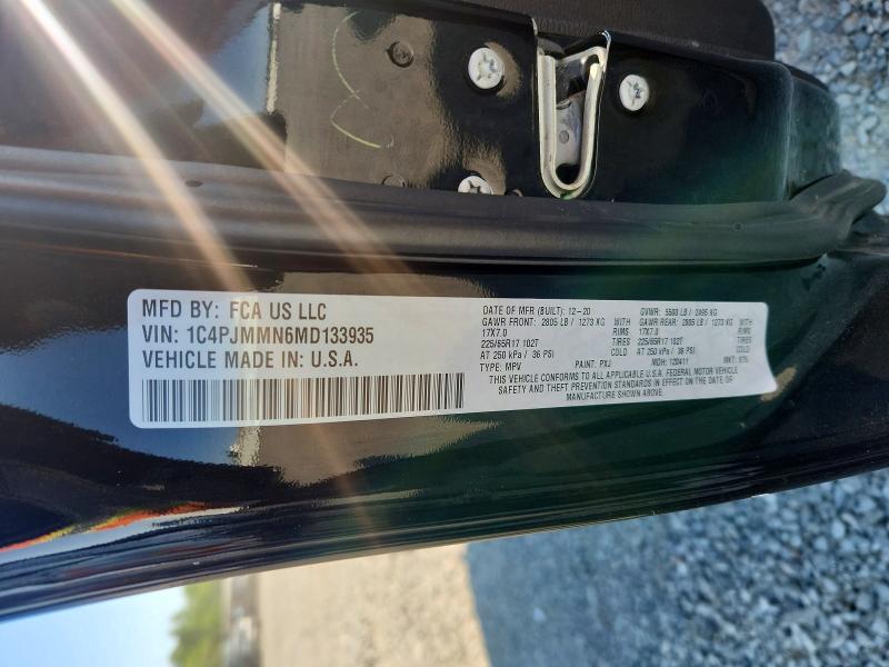 Продажа на аукционе авто 2021 Jeep Cherokee, vin: 1C4PJMMN6MD133935, номер лота: 61493786