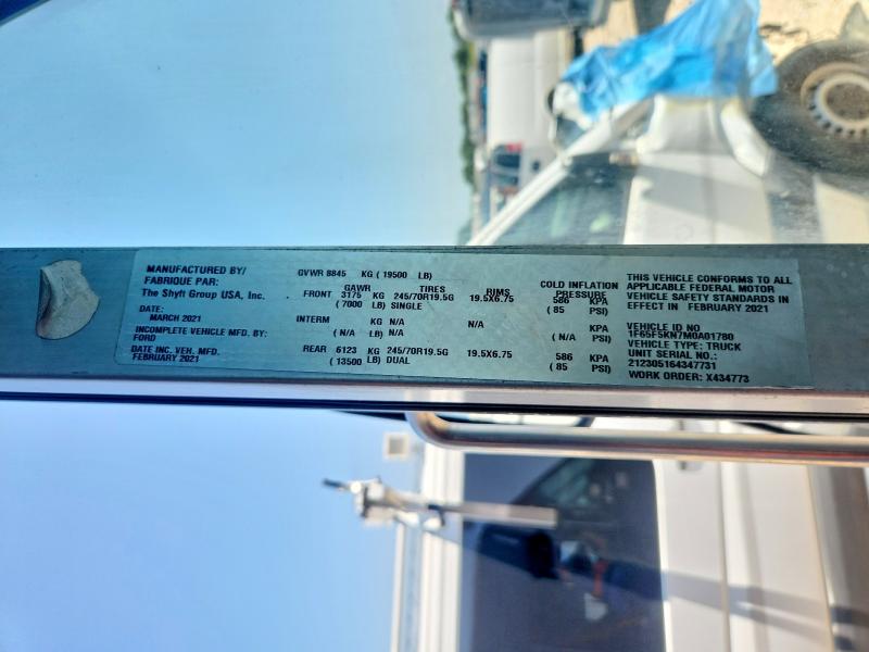 2021 Ford F59 მანქანა იყიდება აუქციონზე, vin: 1F65F5KN7M0A01780, აუქციონის ნომერი: 61897306