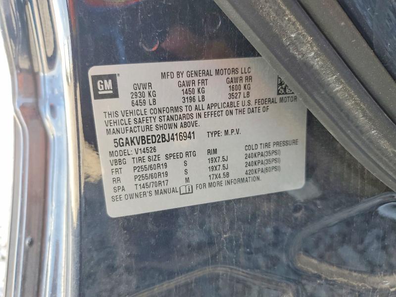 Продажа на аукционе авто 2011 Buick Enclave, vin: 5GAKVBED2BJ416941, номер лота: 60567446