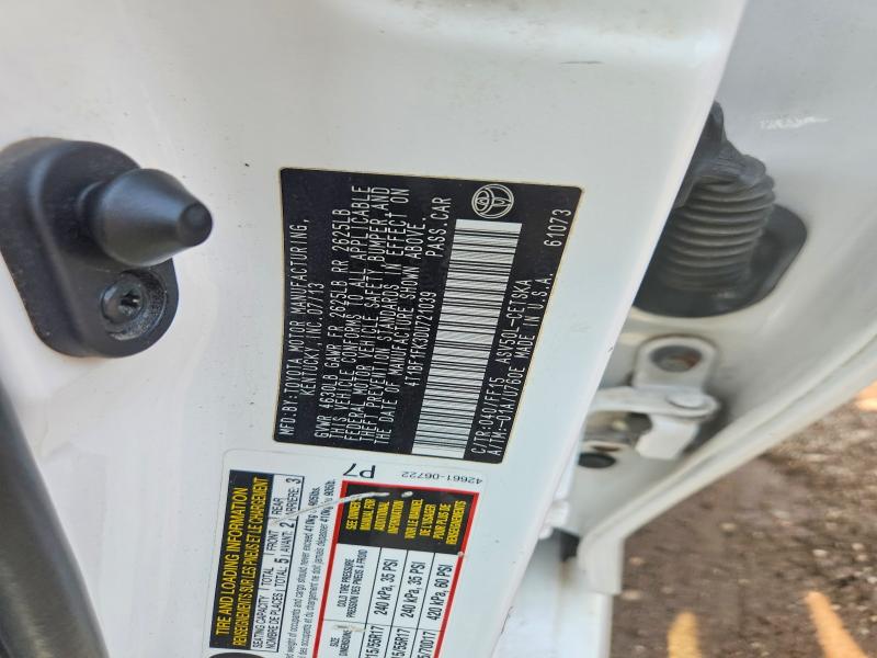 62511976 :رقم المزاد ، 4T1BF1FK3DU721039 vin ، 2013 Toyota Camry مزاد بيع