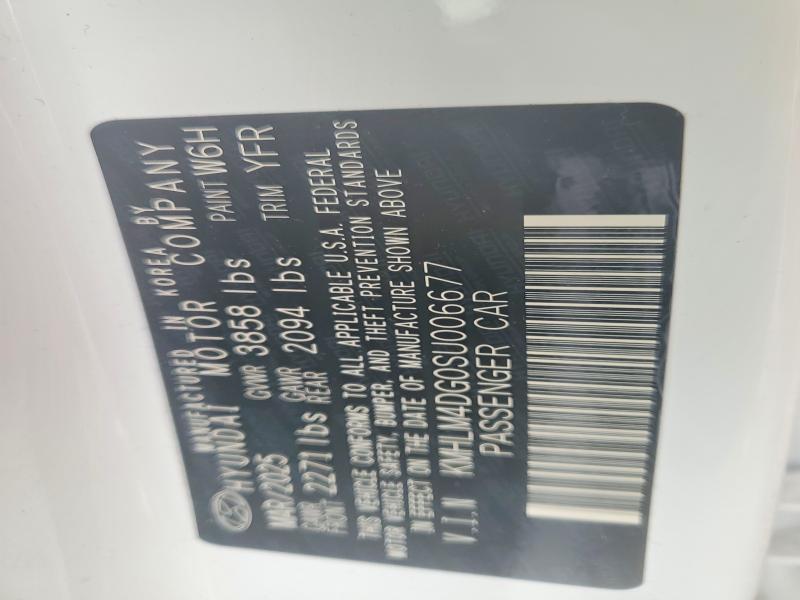 Aukcja sprzedaży 2025 Hyundai Elantra, vin: KMHLM4DG0SU006677, numer aukcji: 61738986