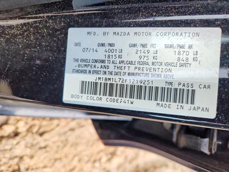 Aukcja sprzedaży 2015 Mazda 3, vin: JM1BM1L72F1219251, numer aukcji: 61691446