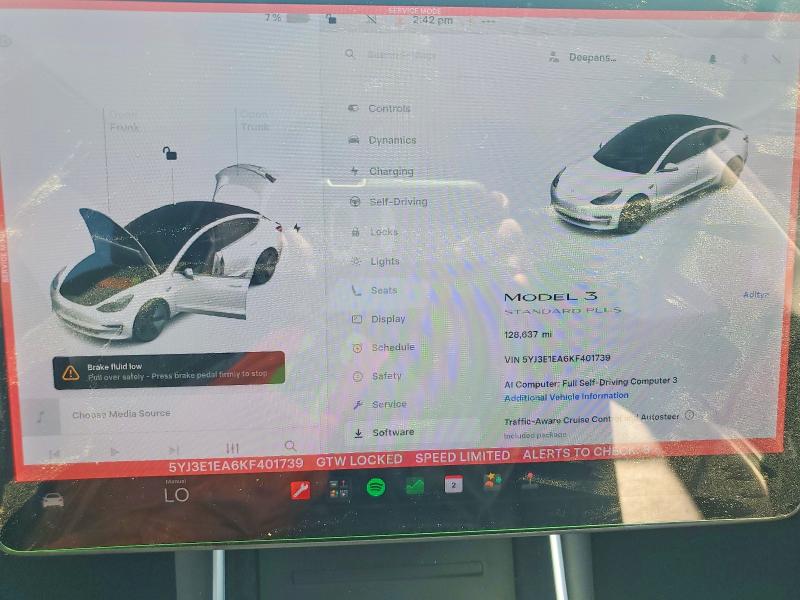 Aukcja sprzedaży 2019 Tesla Model 3, vin: 5YJ3E1EA6KF401739, numer aukcji: 59870646