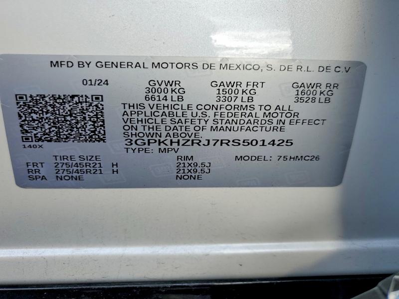 Продажа на аукционе авто 2024 Honda Prologue, vin: 3GPKHZRJ7RS501425, номер лота: 62251136