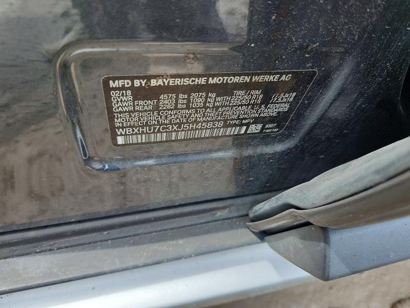 Продажа на аукционе авто 2018 Bmw X1, vin: WBXHU7C3XJ5H45838, номер лота: 59727556
