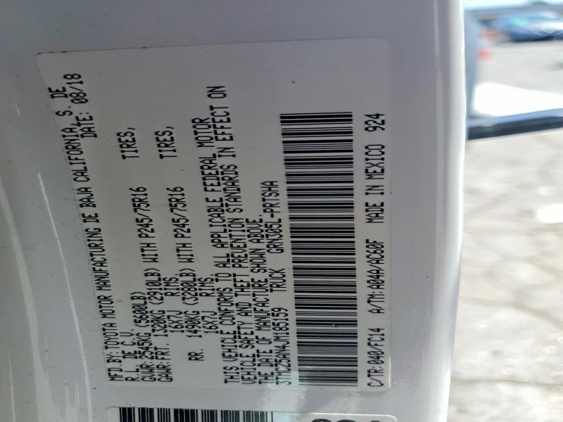 Aukcja sprzedaży 2018 Toyota Tacoma, vin: 3TMCZ5AN4JM185159, numer aukcji: 60878976