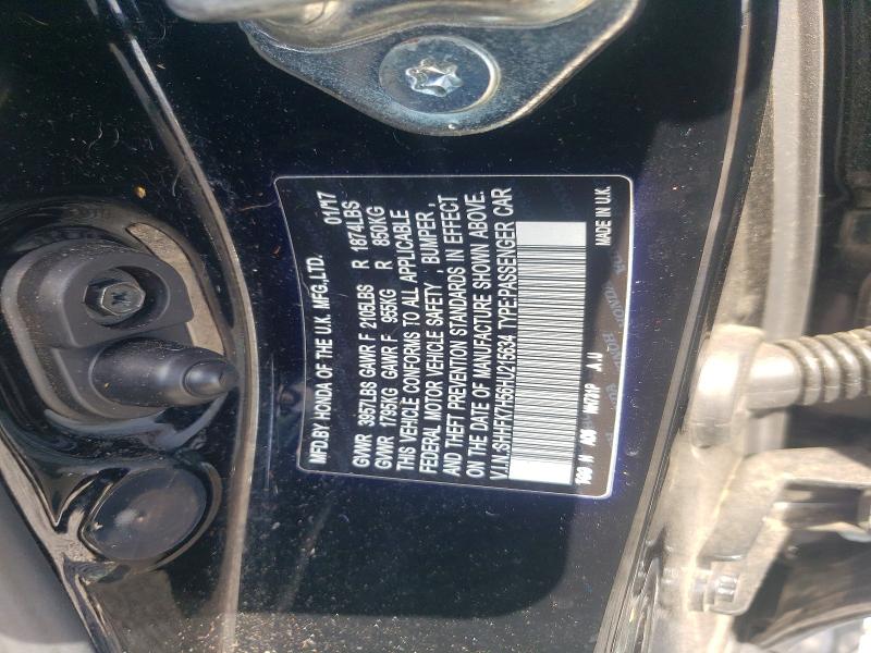 Aukcja sprzedaży 2017 Honda Civic, vin: SHHFK7H56HU215634, numer aukcji: 61290206