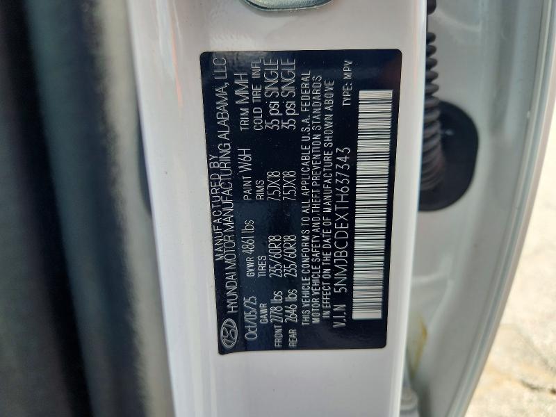 Продажа на аукционе авто 2026 Hyundai Tucson, vin: 5NMJBCDEXTH637343, номер лота: 59968056