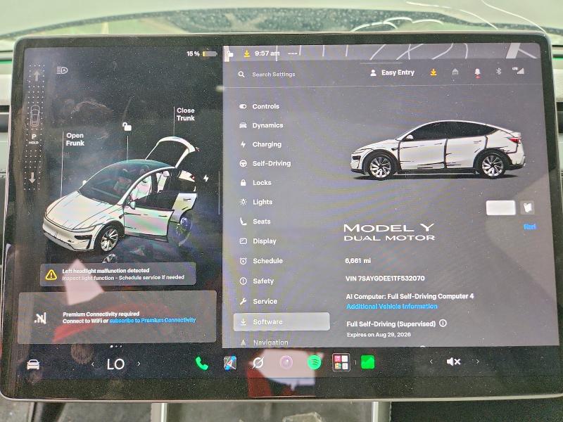 Продаж на аукціоні авто 2026 Tesla Model Y, vin: 7SAYGDEE1TF532070, номер лоту: 61036616