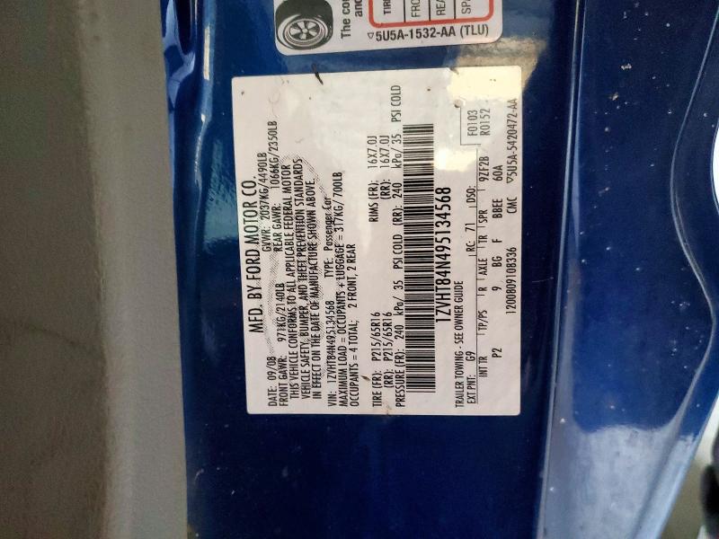 2009 Ford Mustang მანქანა იყიდება აუქციონზე, vin: 1ZVHT84N495134568, აუქციონის ნომერი: 60190996