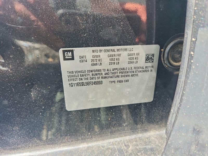 Продаж на аукціоні авто 2014 Chevrolet Malibu, vin: 1G11E5SL5EF249000, номер лоту: 62075836