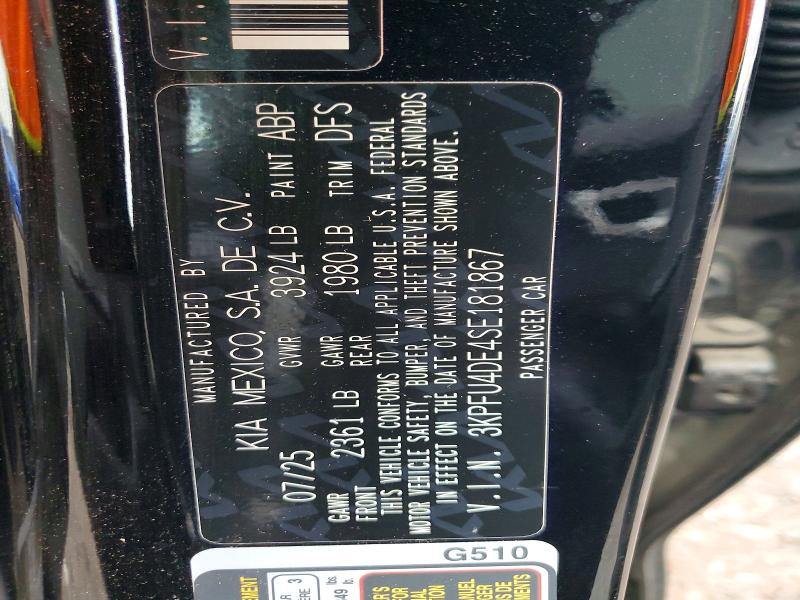 Aukcja sprzedaży 2025 Kia K4, vin: 3KPFU4DE4SE181867, numer aukcji: 59879966