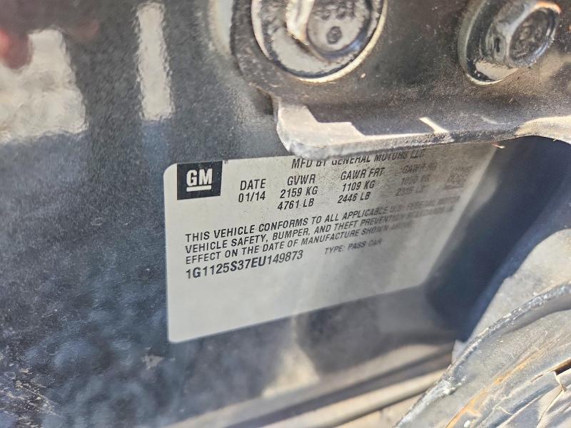 2014 Chevrolet Impala მანქანა იყიდება აუქციონზე, vin: 1G1125S37EU149873, აუქციონის ნომერი: 61890096
