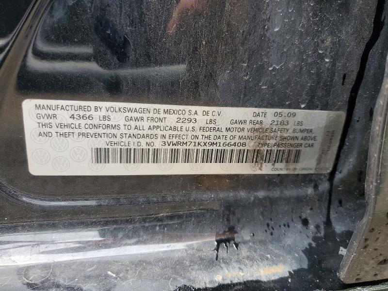 Aukcja sprzedaży 2009 Volkswagen Jetta, vin: 3VWRM71KX9M166408, numer aukcji: 61704576