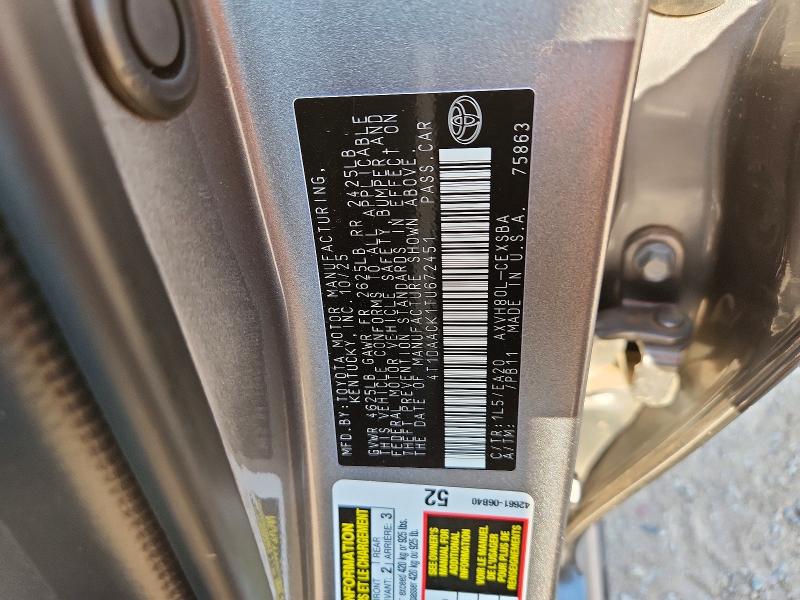 Aukcja sprzedaży 2026 Toyota Camry, vin: 4T1DAACK1TU672451, numer aukcji: 60116966