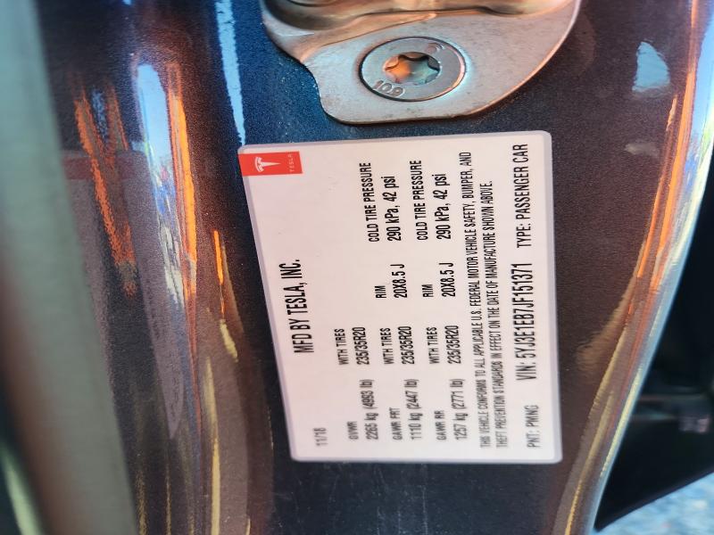 2018 Tesla Model 3 მანქანა იყიდება აუქციონზე, vin: 5YJ3E1EB7JF151371, აუქციონის ნომერი: 60953256