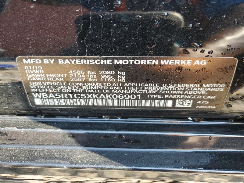 59300176 :رقم المزاد ، WBA5R1C5XKAK06901 vin ، 2019 Bmw 330i مزاد بيع