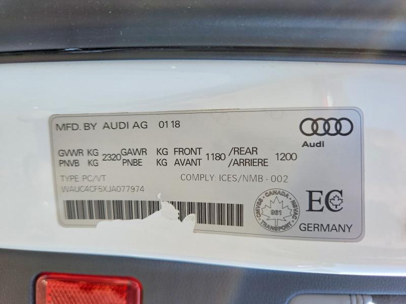 Aukcja sprzedaży 2018 Audi S5, vin: WAUC4CF5XJA077974, numer aukcji: 60222776