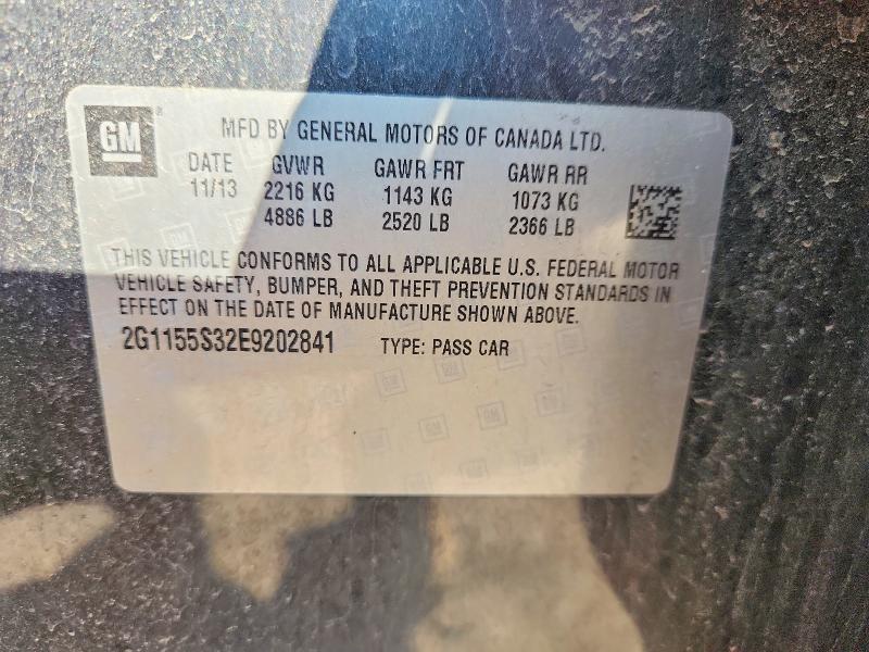 2014 Chevrolet Impala მანქანა იყიდება აუქციონზე, vin: 2G1155S32E9202841, აუქციონის ნომერი: 62458006