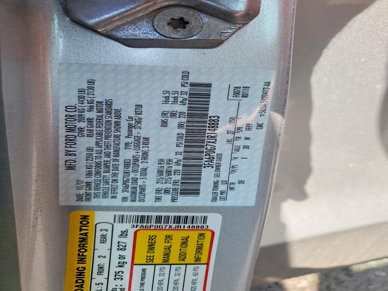 62381766 :رقم المزاد ، 3FA6P0G7XJR148883 vin ، 2018 Ford Fusion مزاد بيع