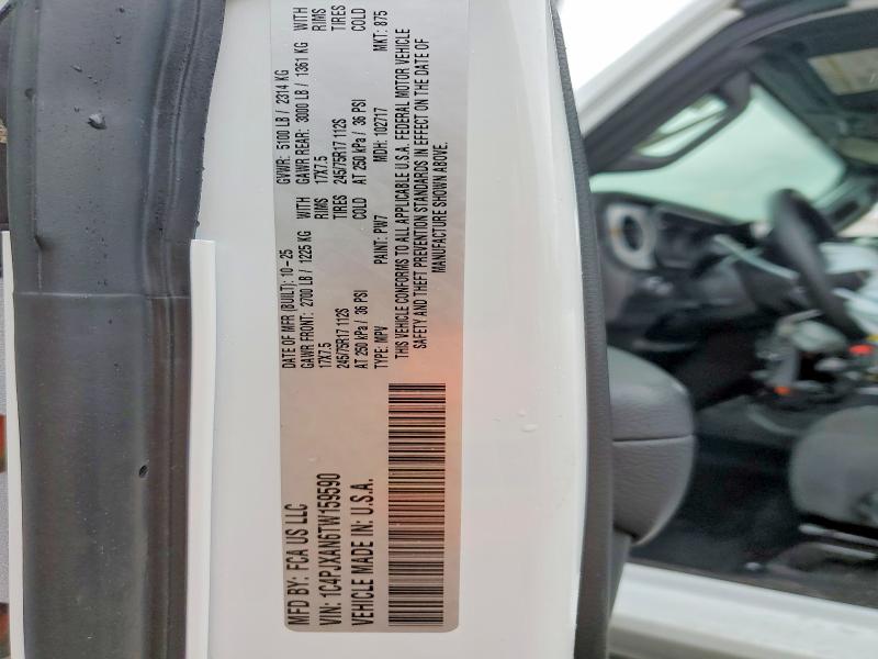 Aukcja sprzedaży 2026 Jeep Wrangler, vin: 1C4PJXAN6TW159590, numer aukcji: 62265246