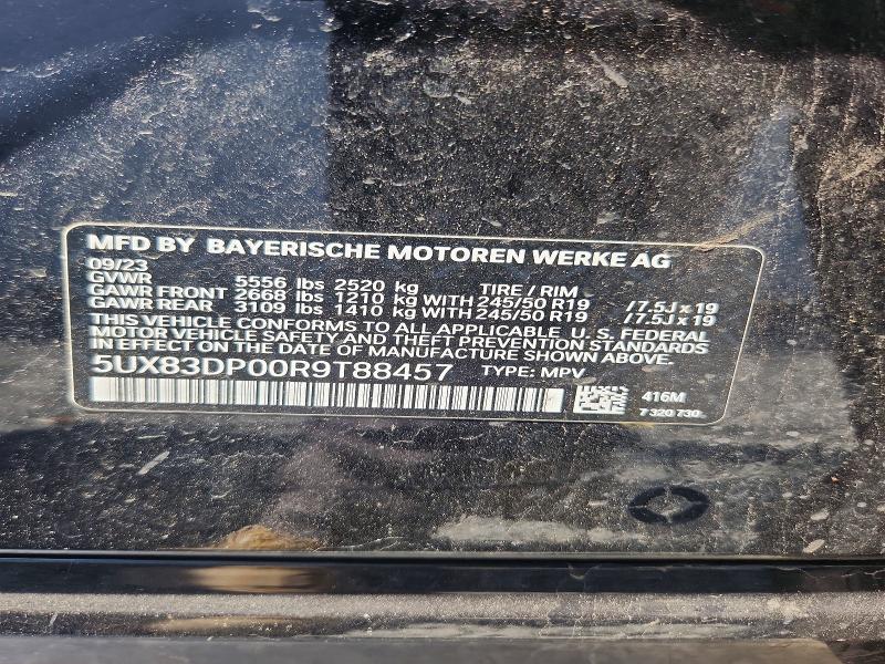 Aukcja sprzedaży 2024 Bmw X3, vin: 5UX83DP00R9T88457, numer aukcji: 61349356