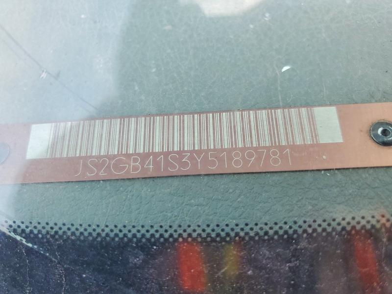 Auction sale of the 2000 Suzuki Esteem, vin: JS2GB41S3Y5189781, lot number: 61759696