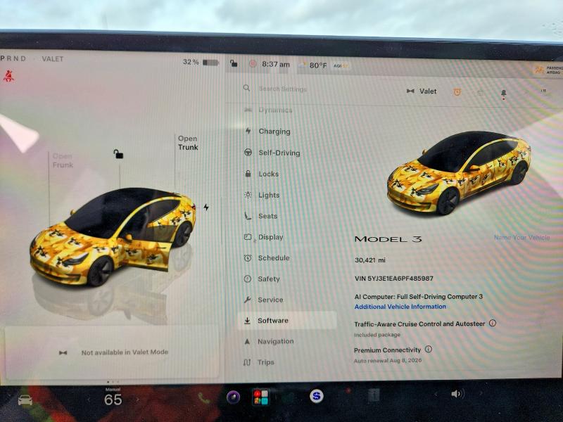 Продаж на аукціоні авто 2023 Tesla Model 3, vin: 5YJ3E1EA6PF485987, номер лоту: 60765816