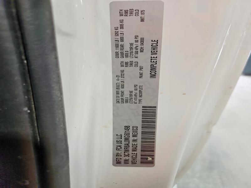 60163556 :رقم المزاد ، 3C7WR8AL0MG601498 vin ، 2021 Ram 3500 مزاد بيع