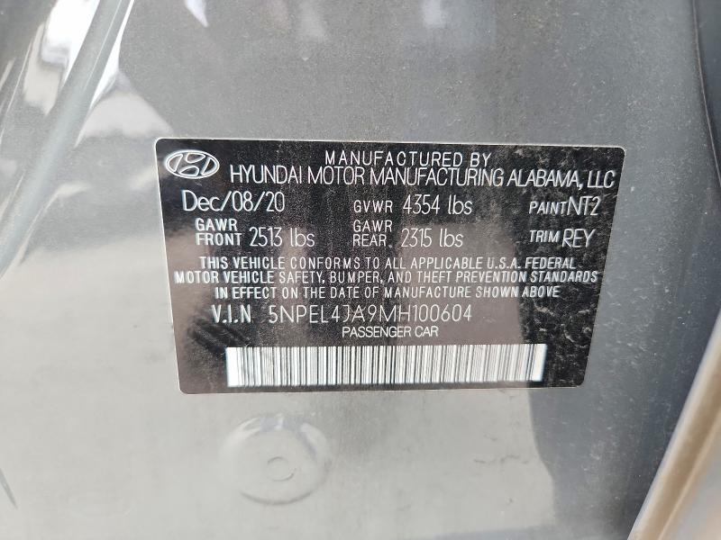 Продажа на аукционе авто 2021 Hyundai Sonata, vin: 5NPEL4JA9MH100604, номер лота: 60418536