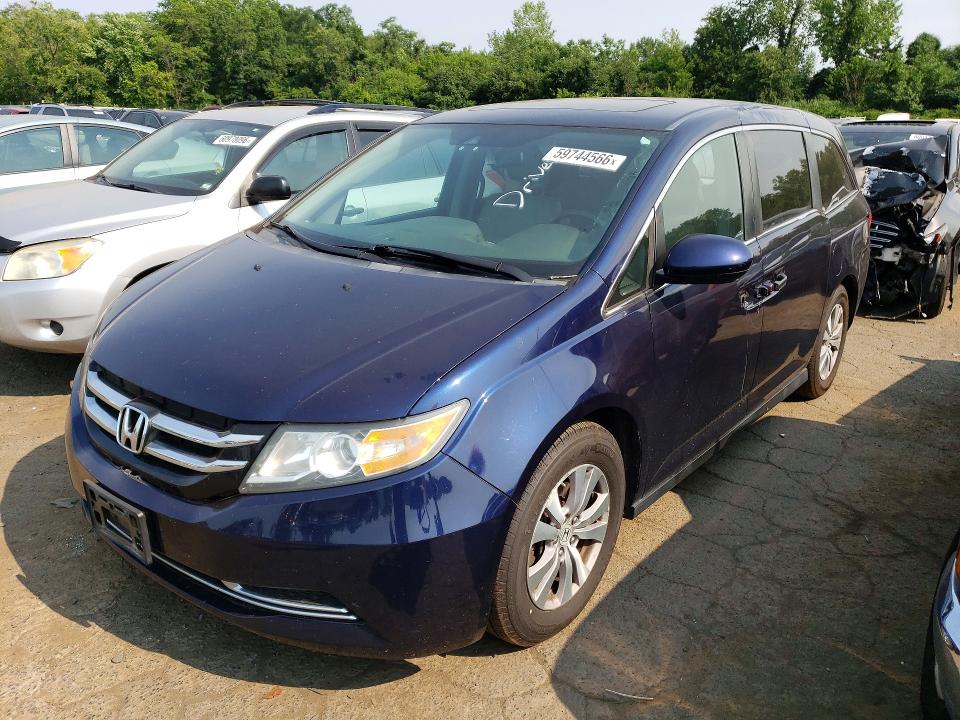 59744566 :رقم المزاد ، 5FNRL5H6XGB147846 vin ، 2016 Honda Odyssey مزاد بيع