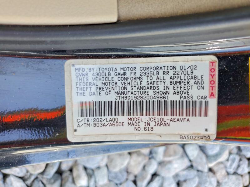 Продажа на аукционе авто 2002 Lexus Is, vin: JTHBD192820049861, номер лота: 60665386