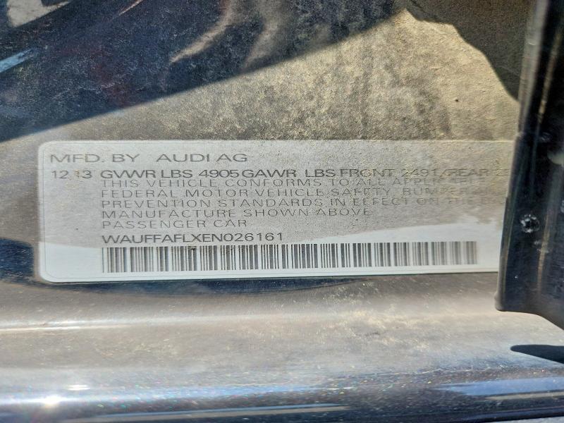Продажа на аукционе авто 2014 Audi A4, vin: WAUFFAFLXEN026161, номер лота: 62403456