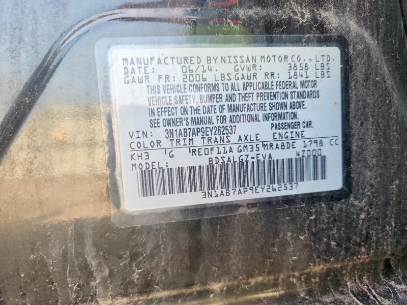 Aukcja sprzedaży 2014 Nissan Sentra, vin: 3N1AB7AP9EY262537, numer aukcji: 59245246