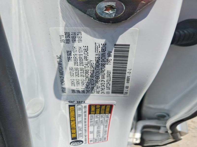 59629616 :رقم المزاد ، 5J8TC2H72LL004301 vin ، 2020 Acura Rdx مزاد بيع