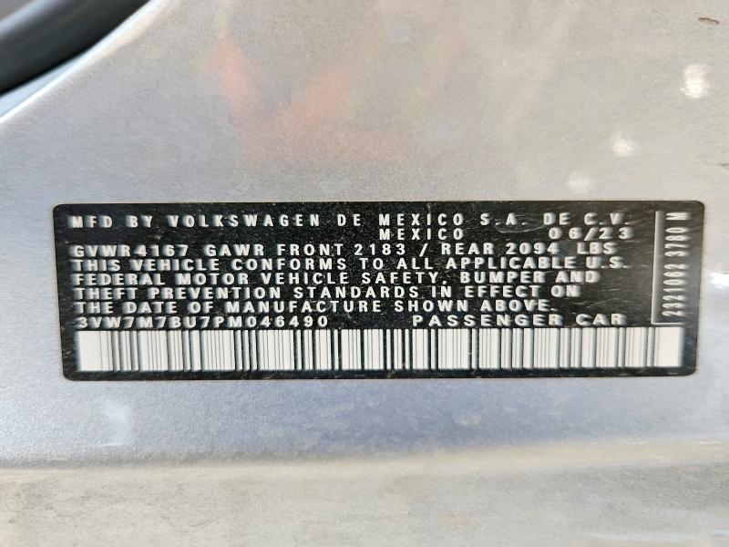 Продажа на аукционе авто 2023 Volkswagen Jetta, vin: 3VW7M7BU7PM046490, номер лота: 60709676
