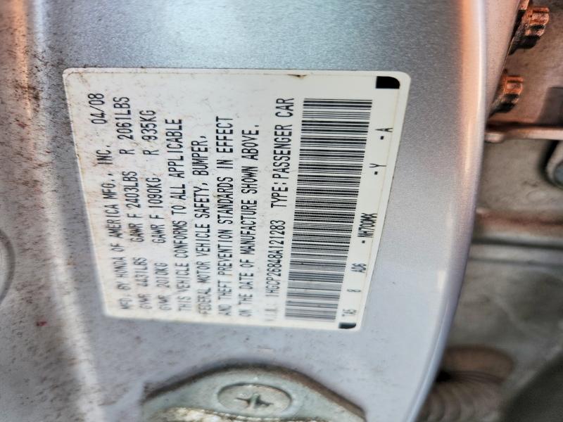 Продаж на аукціоні авто 2008 Honda Accord, vin: 1HGCP26848A121283, номер лоту: 61207076